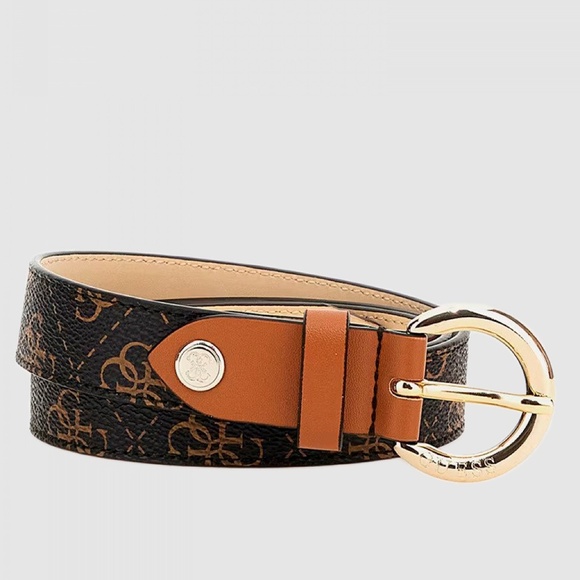 New GUESS Belt Woman Dark Brown - Picture 1 of 7